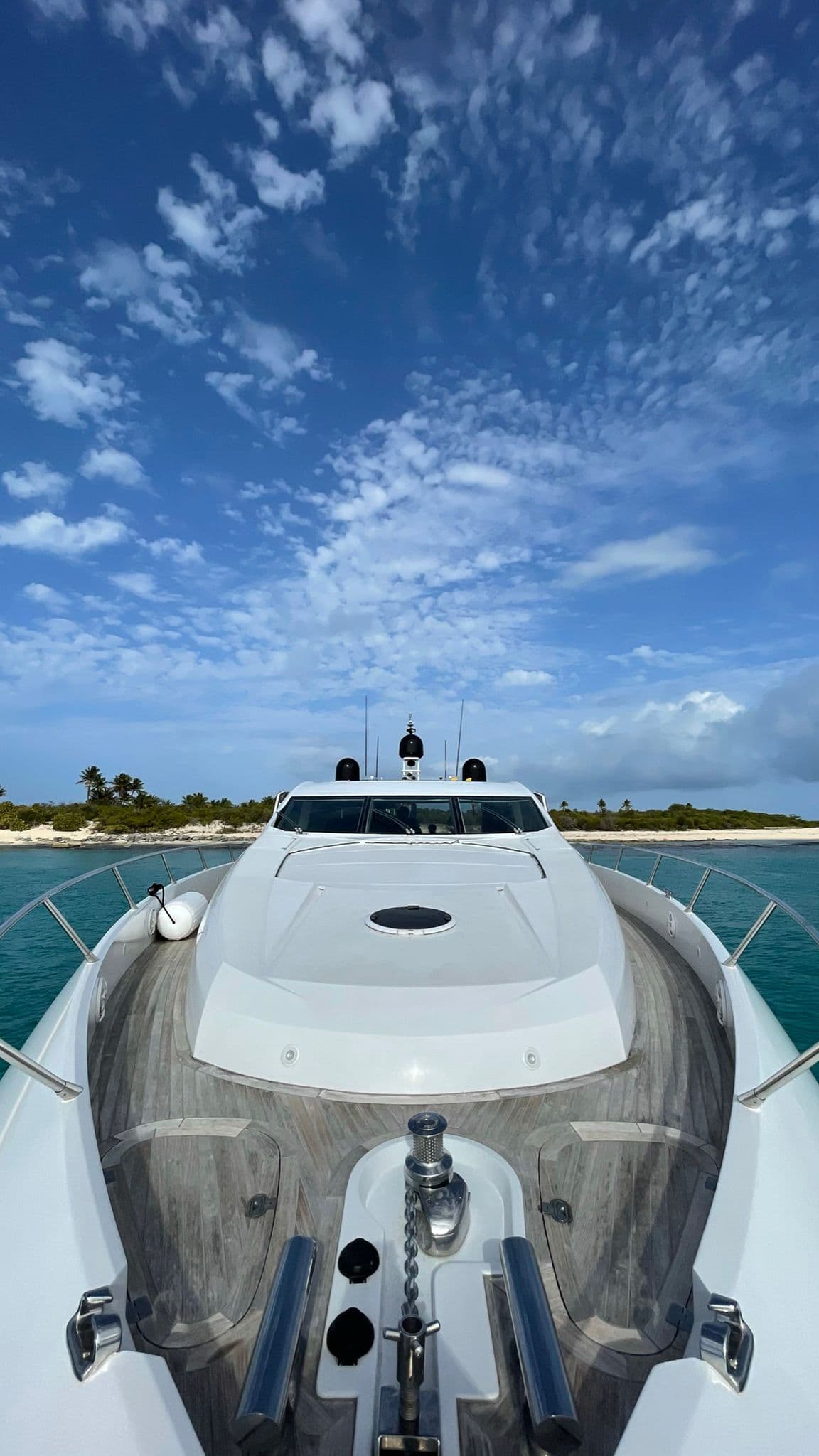 Sunseeker yacht in full cruising splendor